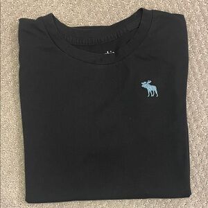 Abercrombie Kids Black Tee with Blue Logo